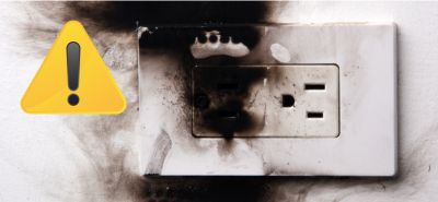 burnt outlet